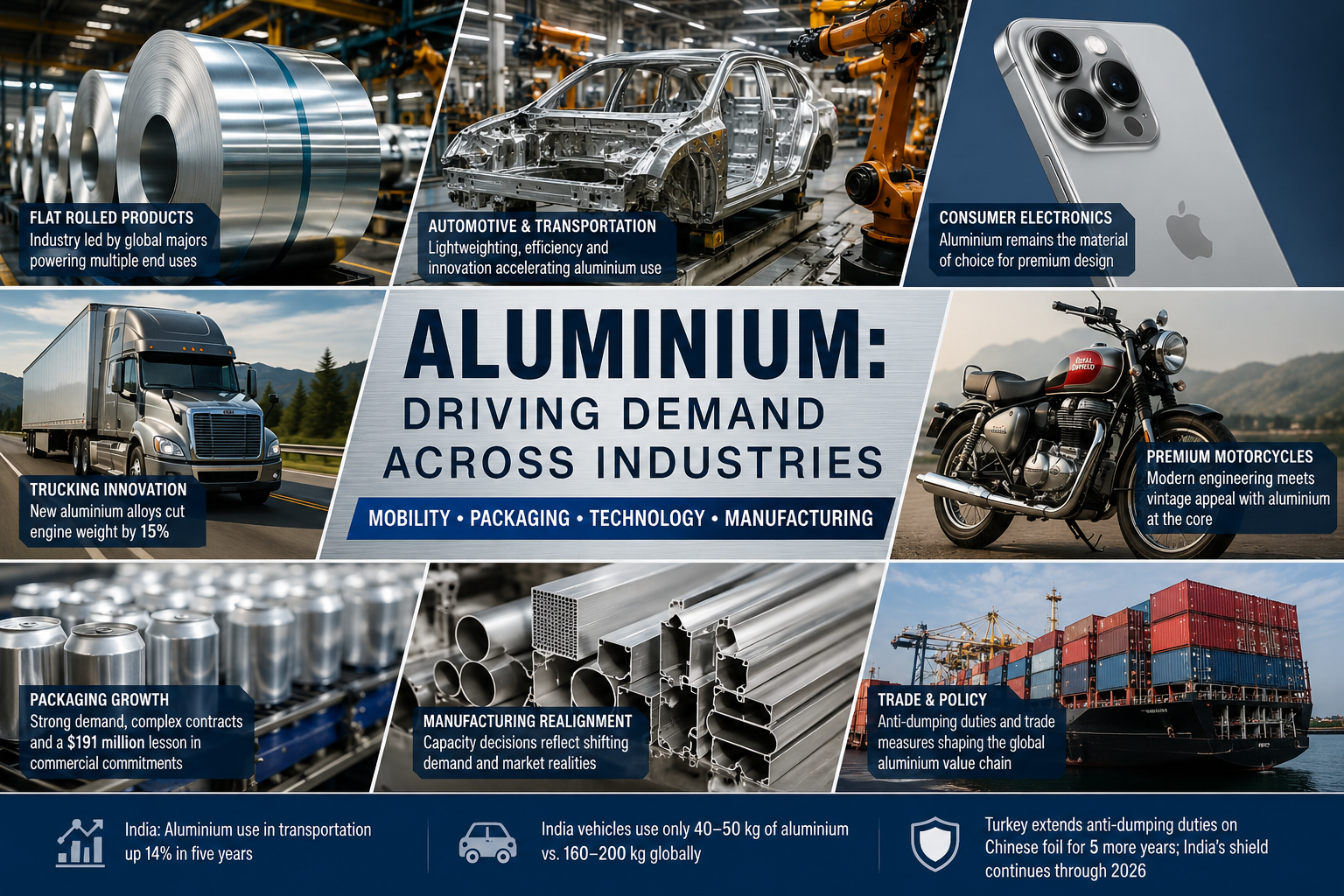 aluminium in car, truck, phone