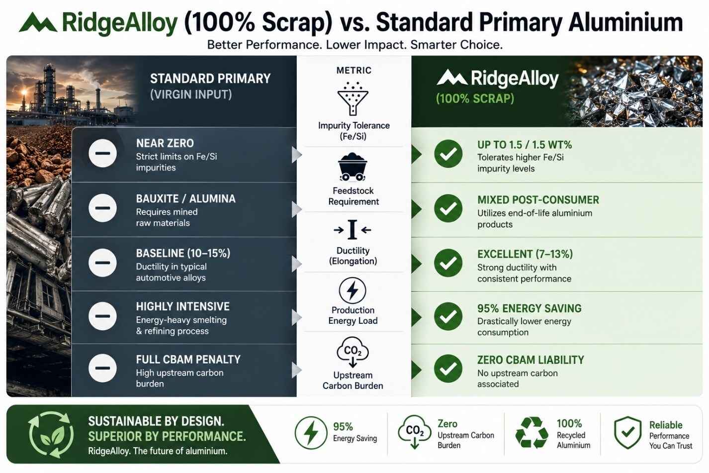 RidegeAlloy (100% Scrap)