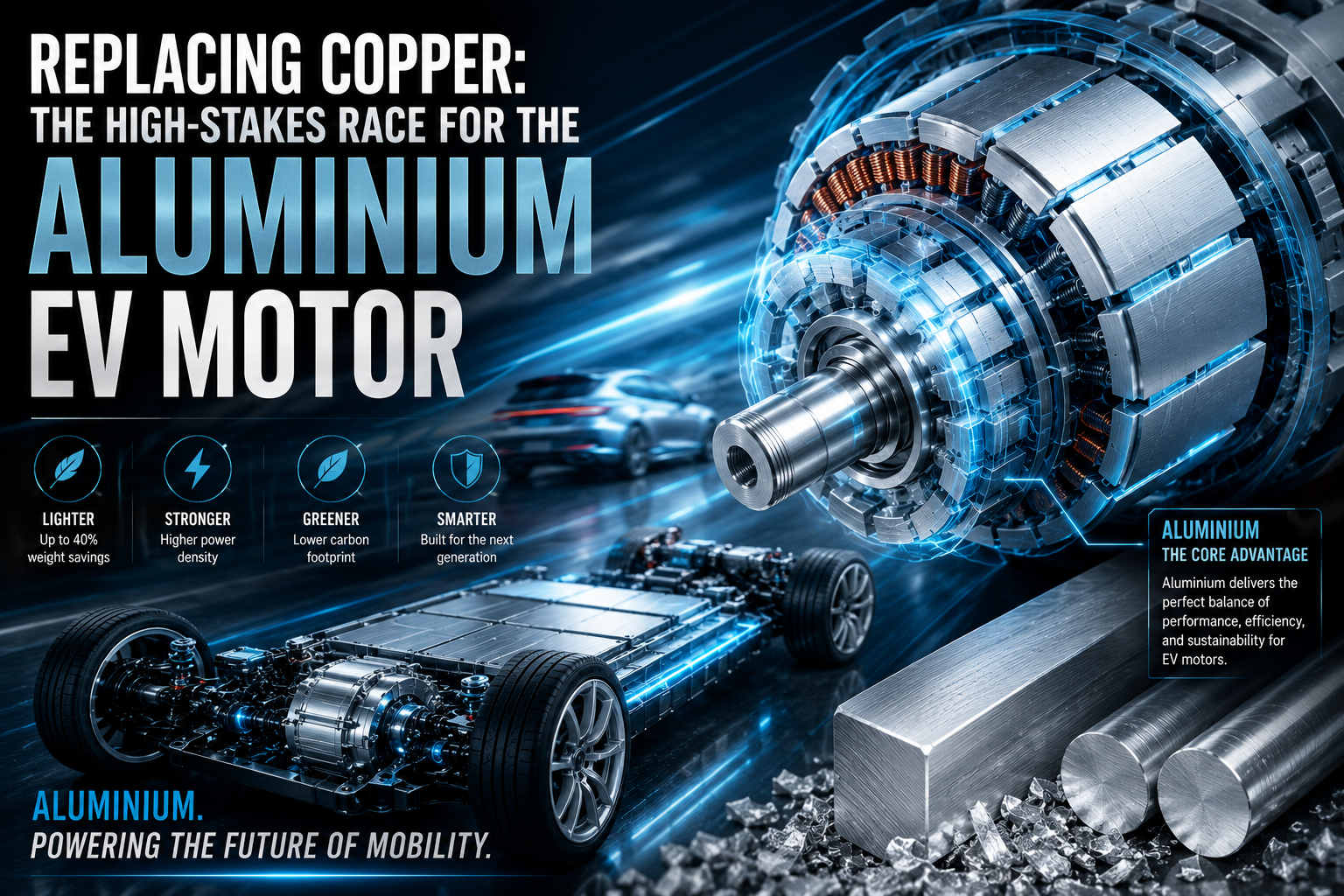 Aluminium replacing copper in EVs