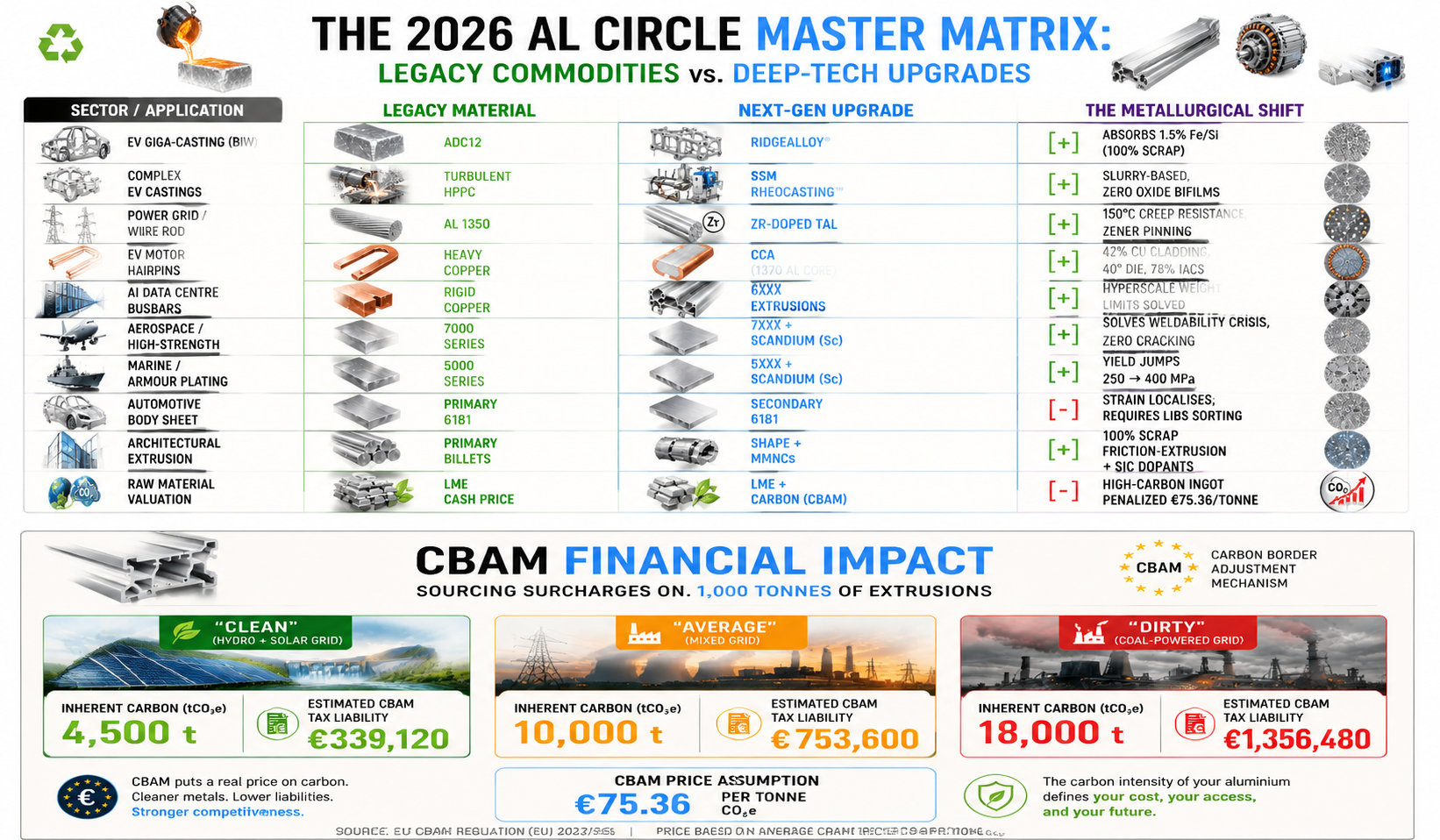 The Master Alloy Comparison Matrix