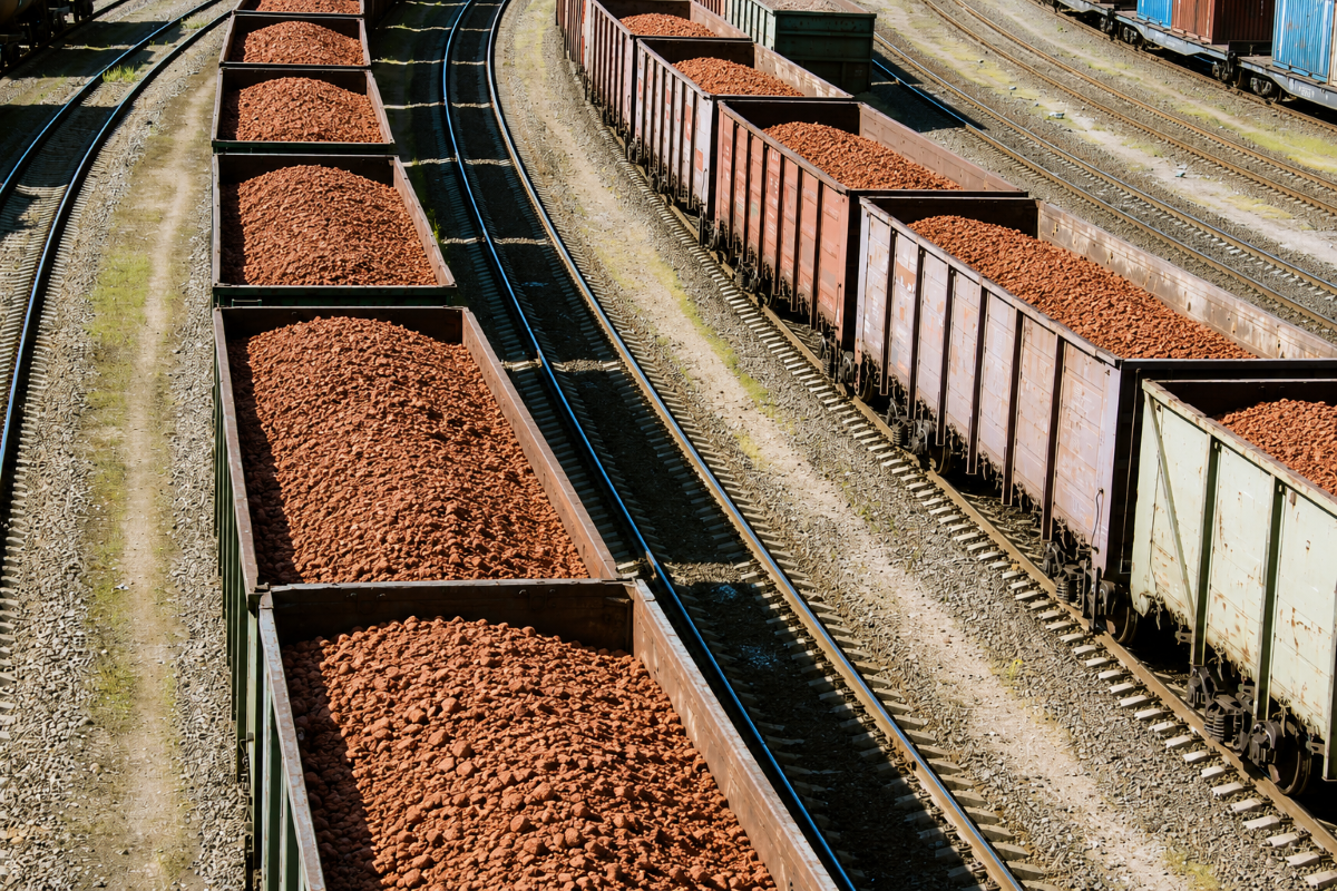 Bauxite in Rail Wagon