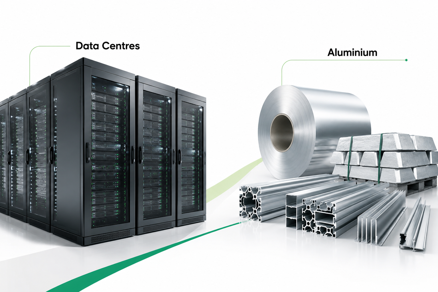 Aluminium demand in data centres