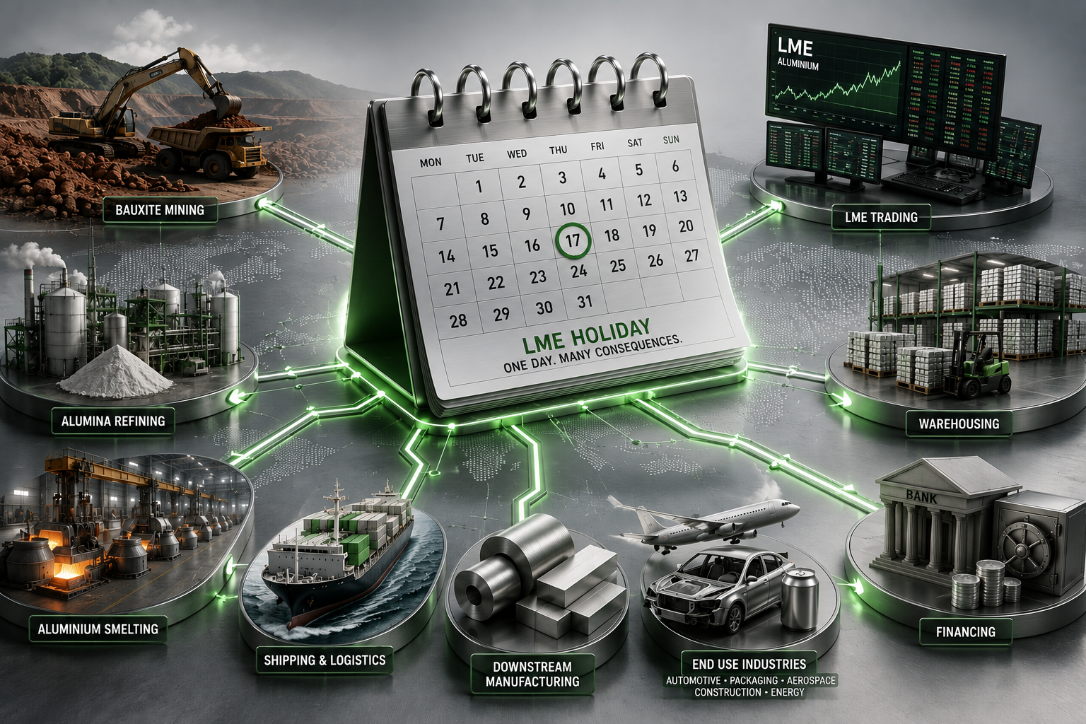 LME calendar for aluminium traders