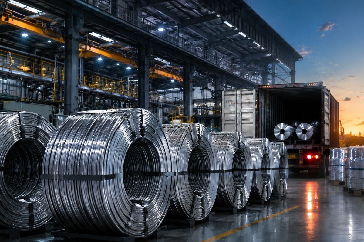 Aluminium wire rod