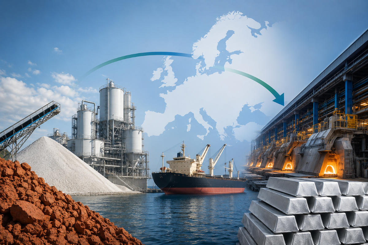 Europe alumina vs aluminium production