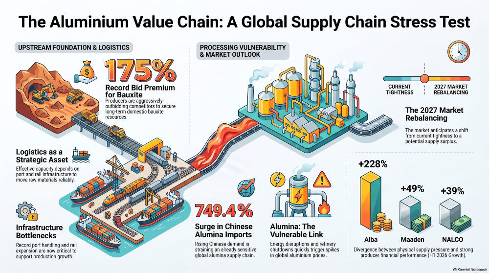 How aluminium’s supply chain is being reshaped from bauxite to trade