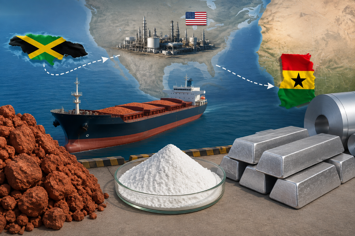 Jamaican bauxite takes a Louisiana route to Ghana’s aluminium industry in proposed $60m deal