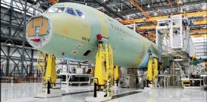 aluminium in airplane